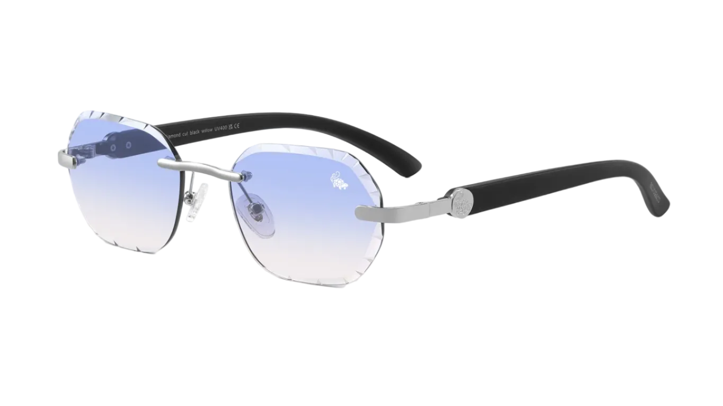 Belvoir Willow Ice Silver | Black